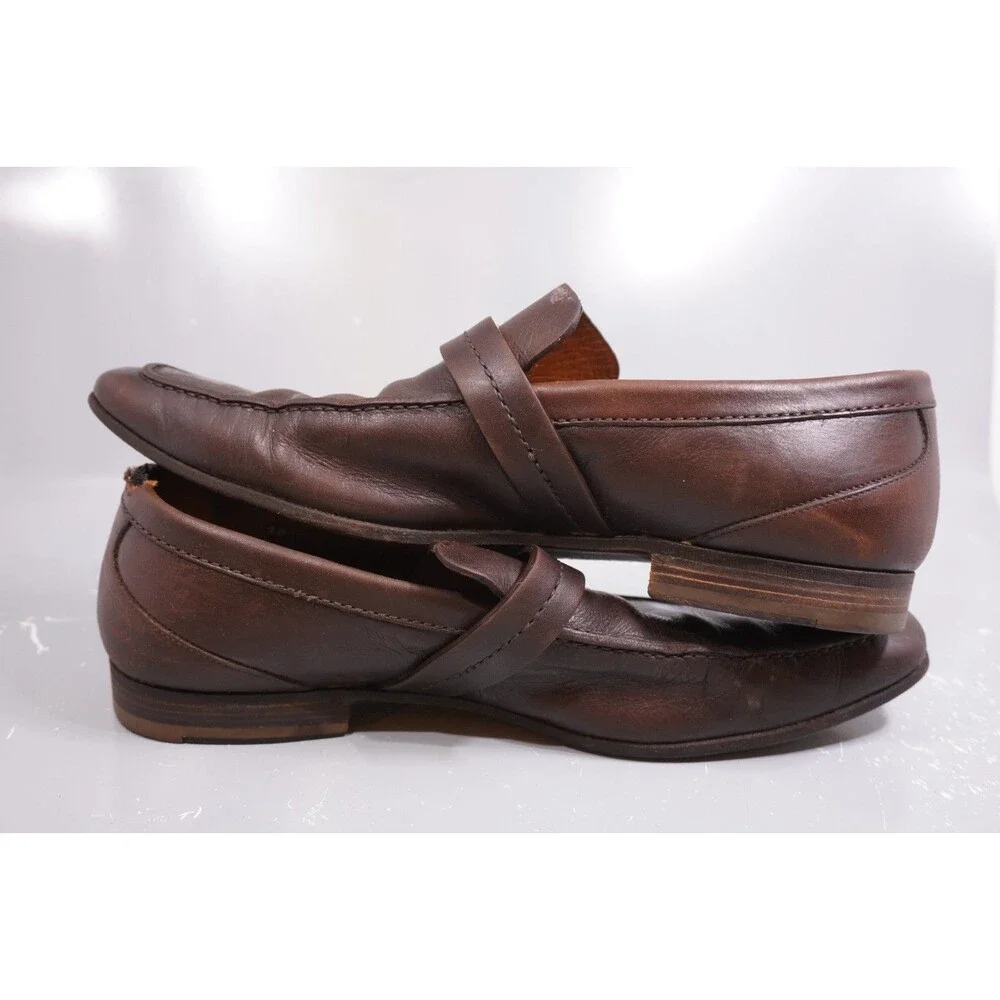 Authentic Gucci GG Donnie Brown Mens Leather Loafer US10 EU43.5 UK9.5 Read